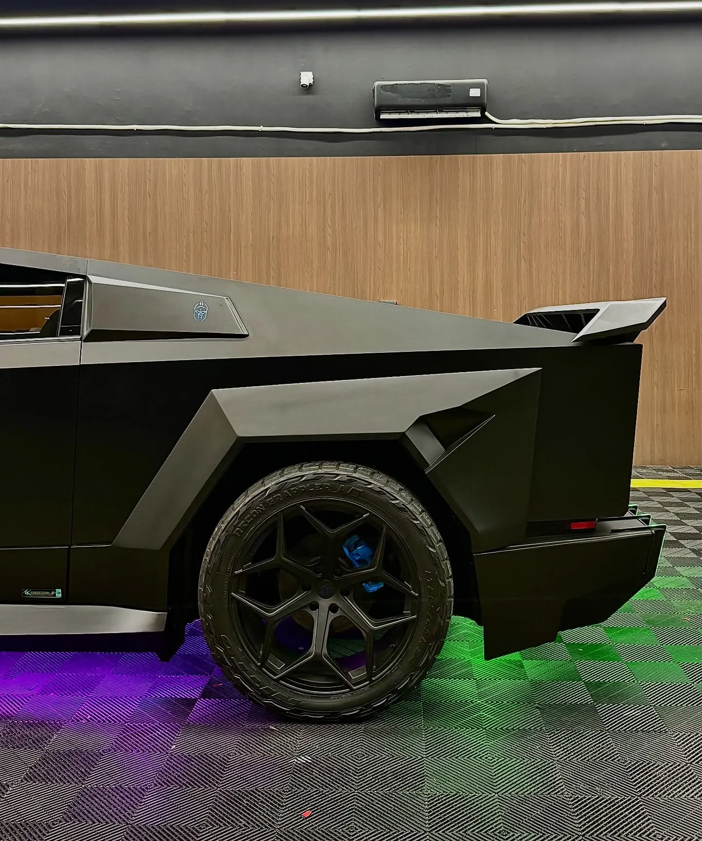 Matte PPF and custom bodykit wheel and rear-quarter detail in the WrapME workshop